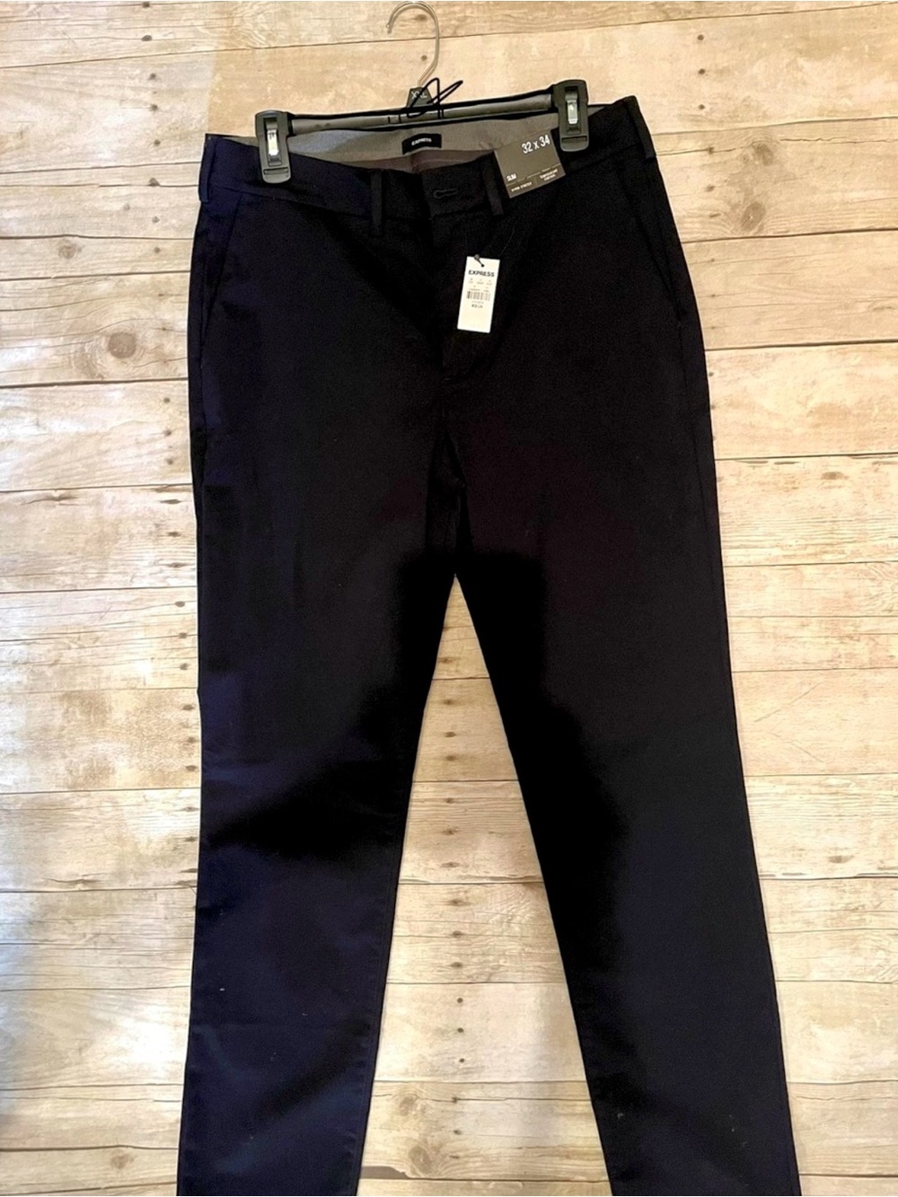 Men’s NWT Black Pants Hyper Stretch Slim 32 W x 34 L - Picture 1 of 9
